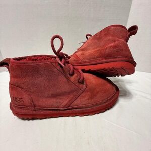 UGG Neumel Chukka Boots Samba Red Suede S/N‎ 3236 Men's Size 8